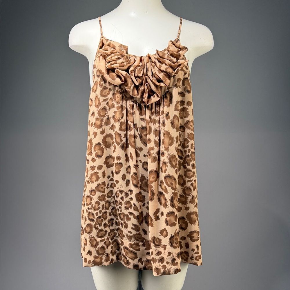 Rebecca Taylor Animal Print Camisole in Brown (rack15)